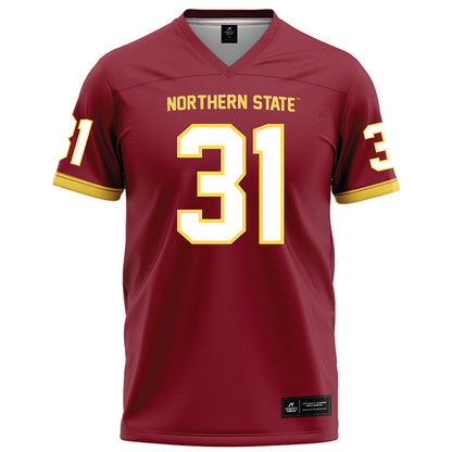 NSU - NCAA Football : Brecken Keoraj - Maroon Football Jersey-0