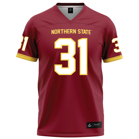 NSU - NCAA Football : Brecken Keoraj - Maroon Football Jersey-0