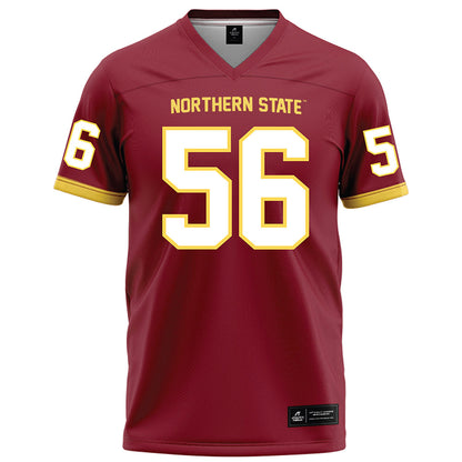 NSU - NCAA Football : Sam Souerdyke - Maroon Football Jersey-0