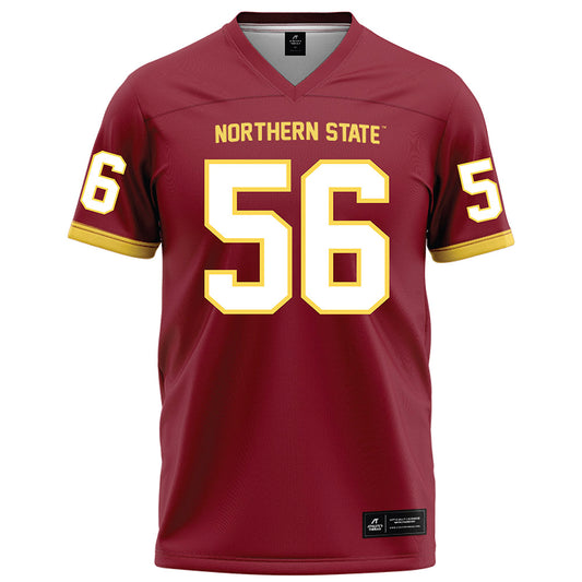 NSU - NCAA Football : Sam Souerdyke - Maroon Football Jersey-0