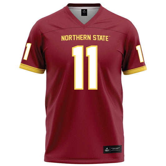 NSU - NCAA Football : Wilmot Matadi - Maroon Football Jersey-0