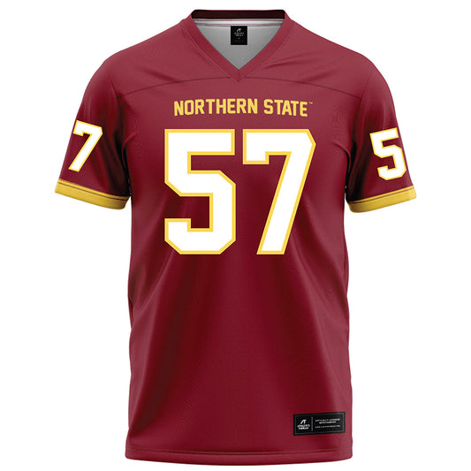 NSU - NCAA Football : Jake Merchlewitz - Maroon Football Jersey-0
