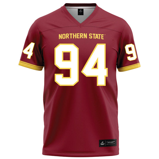NSU - NCAA Football : Tau Latu - Maroon Football Jersey-0