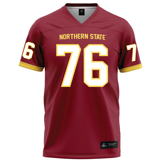 NSU - NCAA Football : Noah Draeger - Maroon Football Jersey