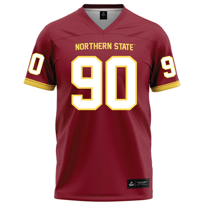 NSU - NCAA Football : Noah Hutmacher - Maroon Football Jersey