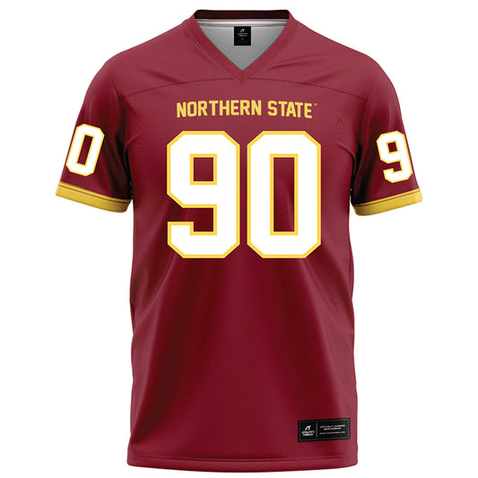 NSU - NCAA Football : Noah Hutmacher - Maroon Football Jersey
