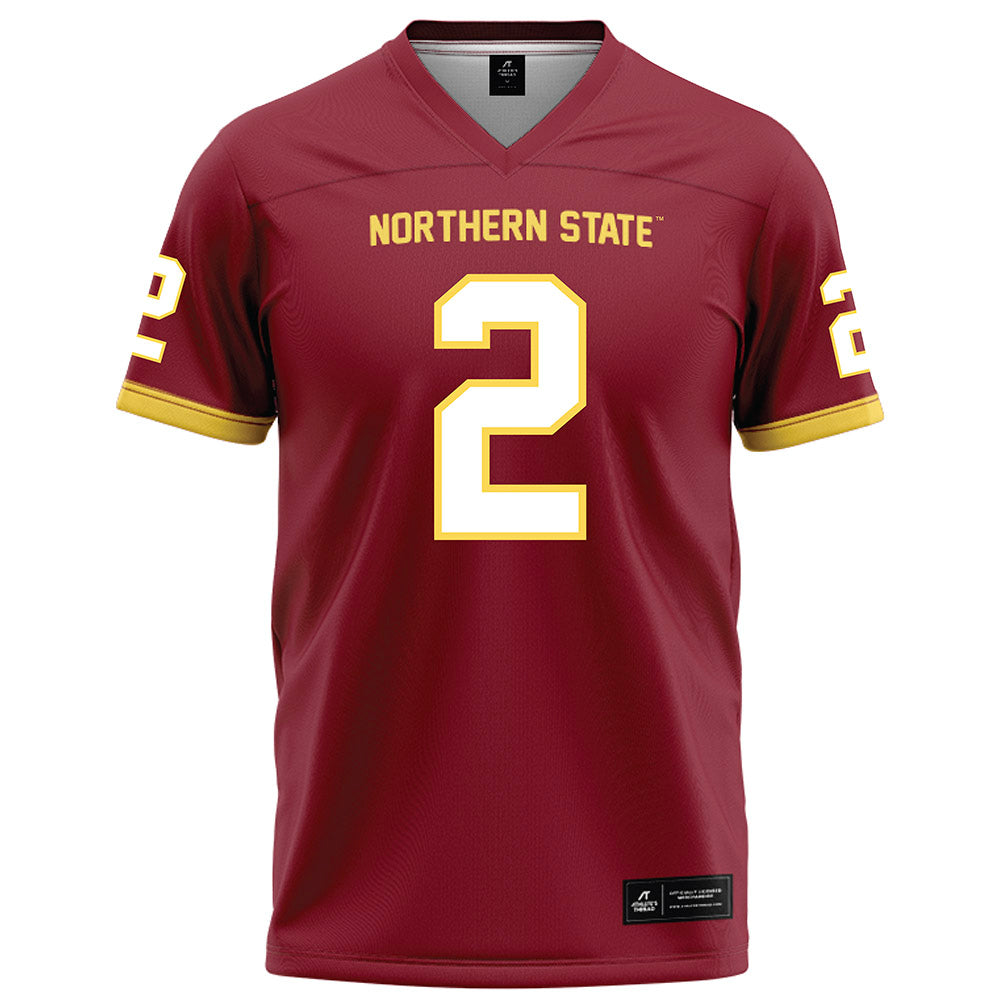 NSU - NCAA Football : Adrian Wilson - Maroon Football Jersey-0