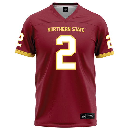 NSU - NCAA Football : Adrian Wilson - Maroon Football Jersey-0
