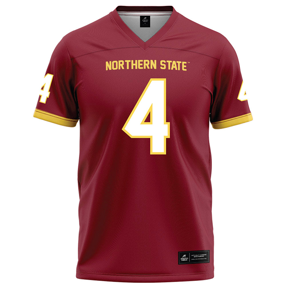 NSU - NCAA Football : Boston Katzer - Maroon Football Jersey-0