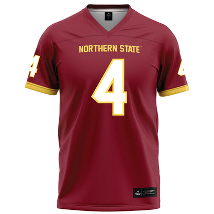 NSU - NCAA Football : Boston Katzer - Maroon Football Jersey-0