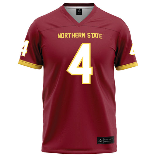 NSU - NCAA Football : Boston Katzer - Maroon Football Jersey-0