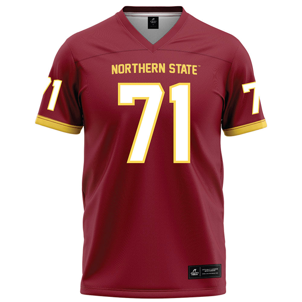 NSU - NCAA Football : Jayden Gournaris - Maroon Football Jersey-0