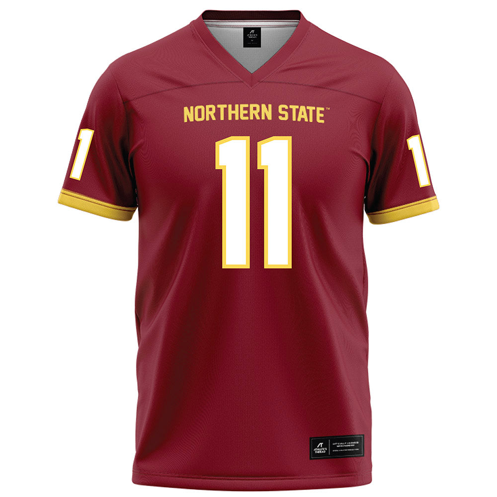 NSU - NCAA Football : Karson Borge - Maroon Football Jersey-0