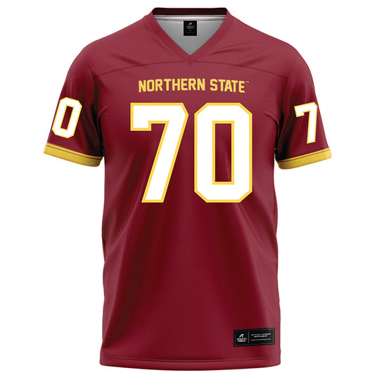 NSU - NCAA Football : Jeffrey Kunzman - Maroon Football Jersey-0