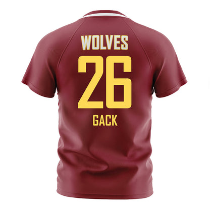 NSU - NCAA Women's Soccer : Kennedi Gack - Maroon Soccer Jersey-1