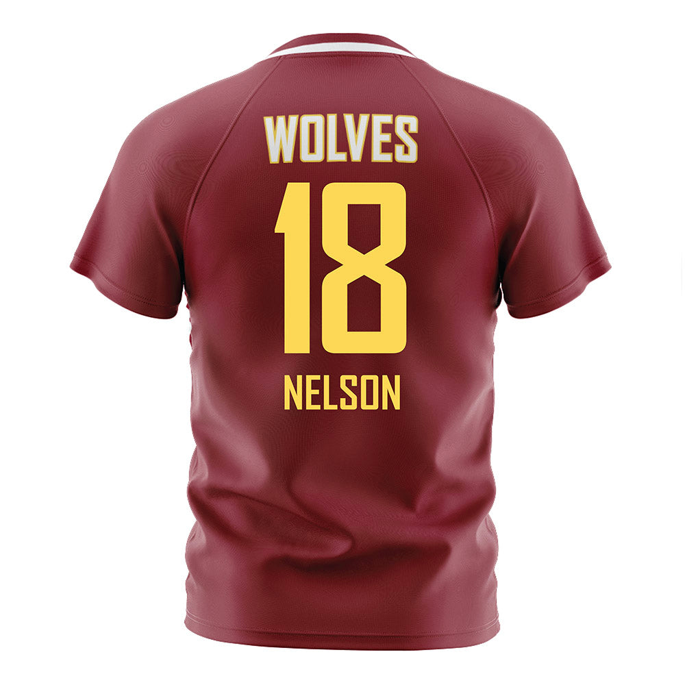 NSU - NCAA Women's Soccer : Clara Nelson - Maroon Soccer Jersey-1