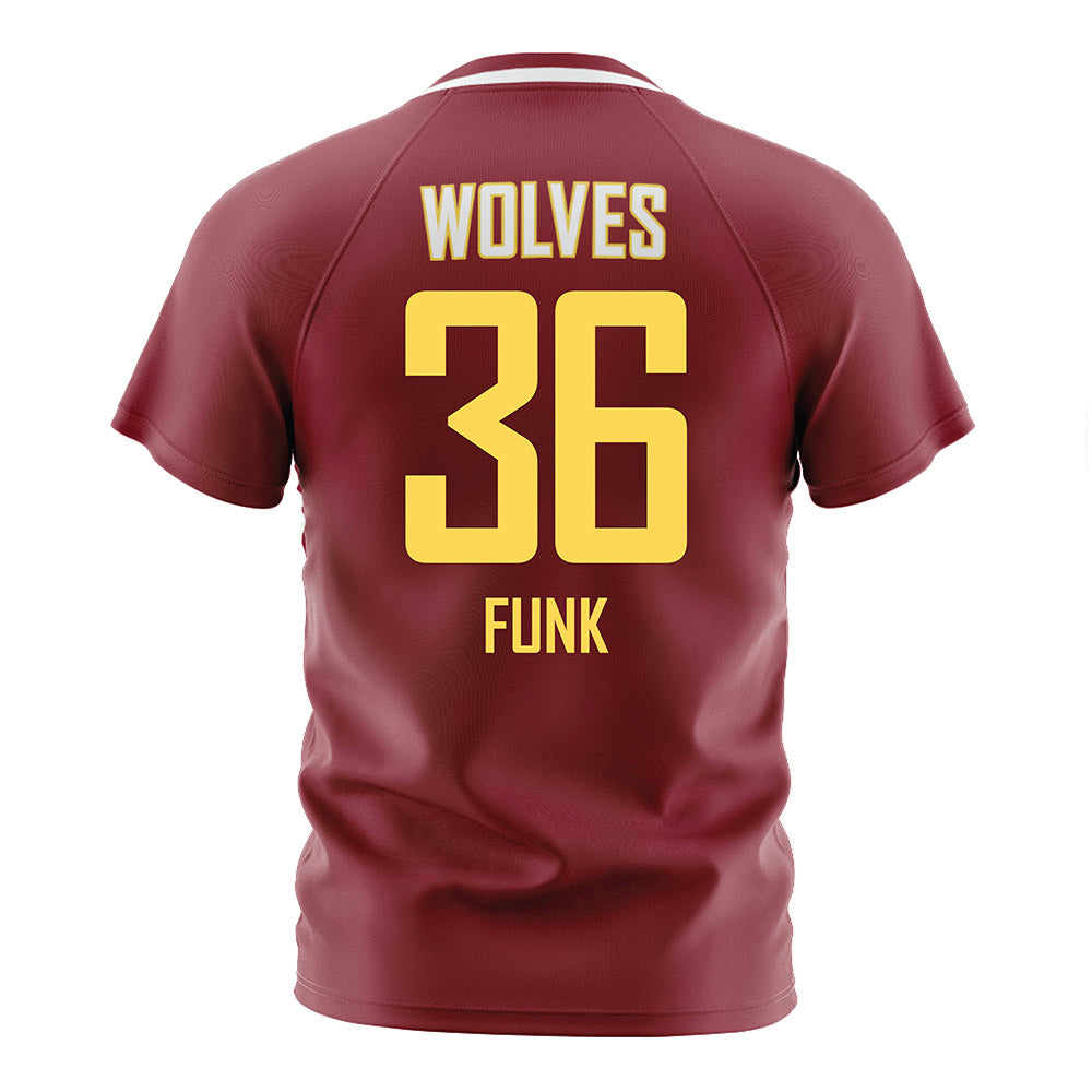 NSU - NCAA Women's Soccer : Savannah Funk - Maroon Soccer Jersey-1