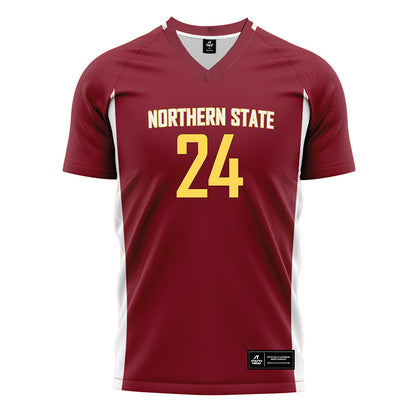 NSU - NCAA Women's Soccer : Emma Puttin - Maroon Soccer Jersey-0