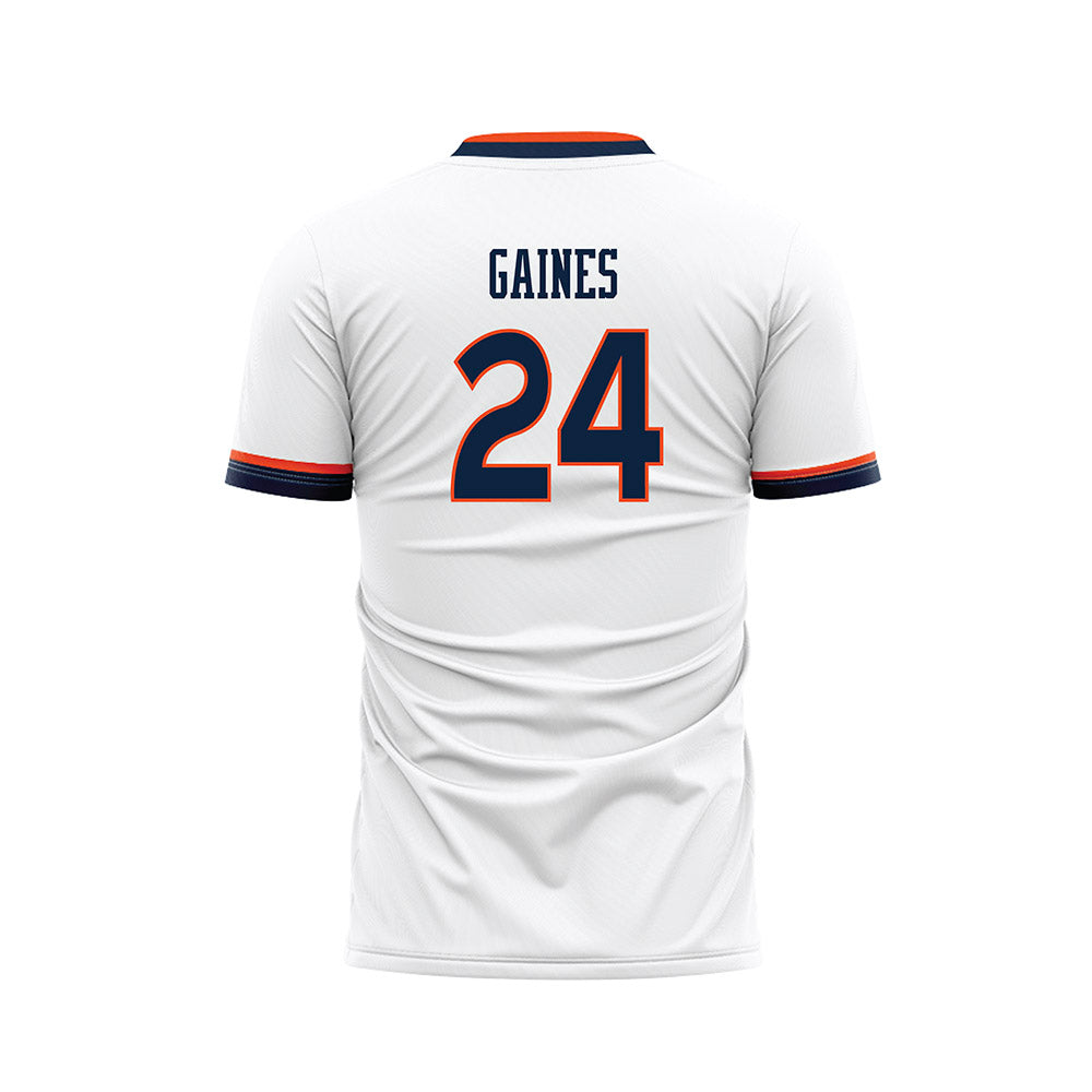 Auburn - NCAA Women's Soccer : Aurora Gaines - White Soccer Jersey-1