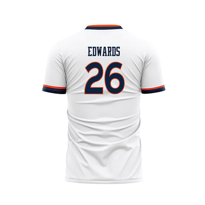 Auburn - NCAA Women's Soccer : Emily Edwards - White Soccer Jersey-1
