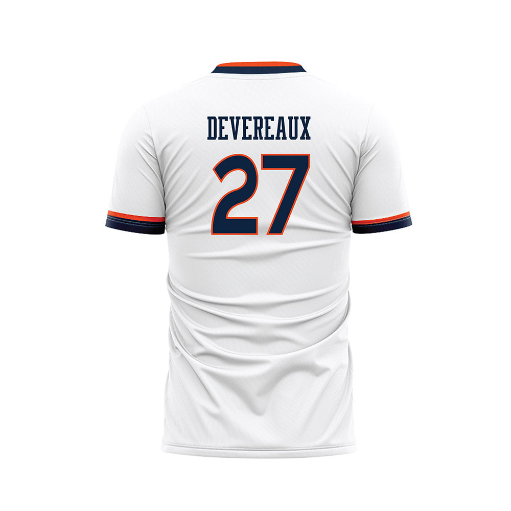 Auburn - NCAA Women's Soccer : Lileah Devereaux - White Soccer Jersey-1