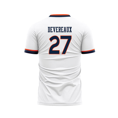 Auburn - NCAA Women's Soccer : Lileah Devereaux - White Soccer Jersey-1