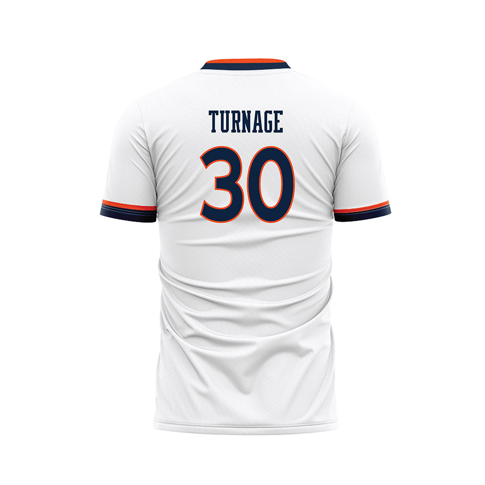 Auburn - NCAA Women's Soccer : Tahirah Turnage - White Soccer Jersey-1