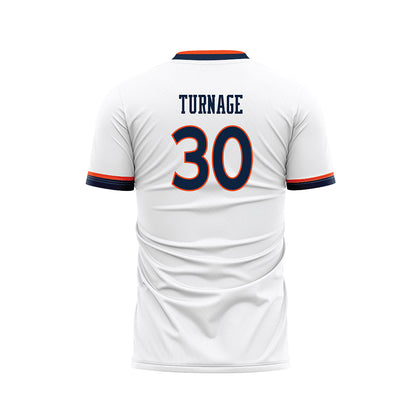 Auburn - NCAA Women's Soccer : Tahirah Turnage - White Soccer Jersey-1