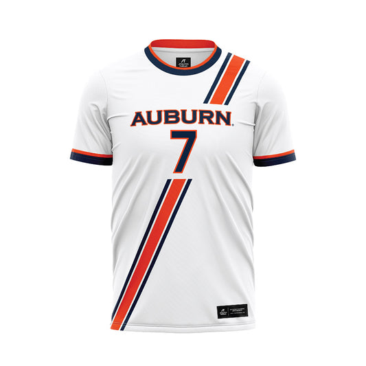 Auburn - NCAA Women's Soccer : Ava Caldwell - White Soccer Jersey-0