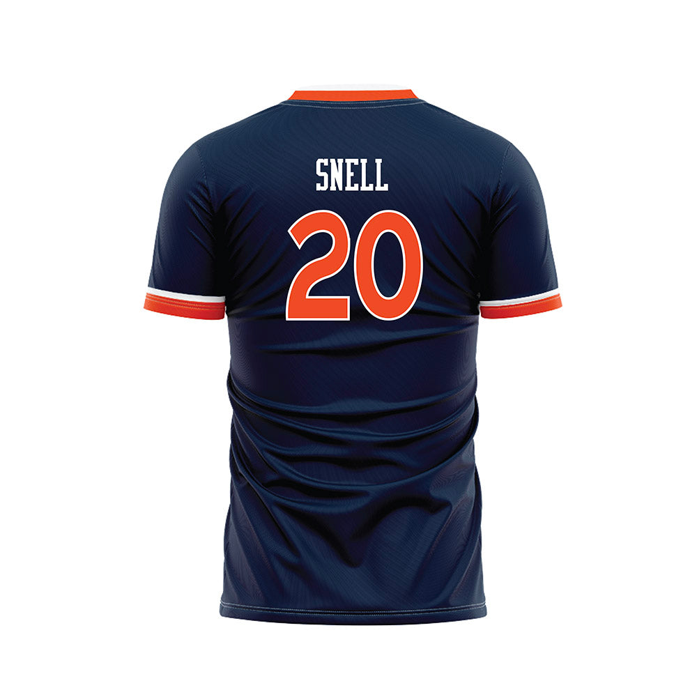 Auburn - NCAA Women's Soccer : Kylie Snell - Navy Soccer Jersey-1