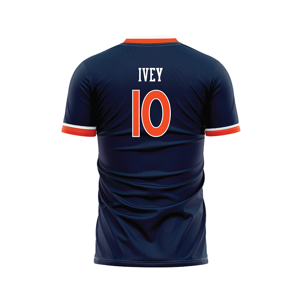 Auburn - NCAA Women's Soccer : Grace Ivey - Navy Soccer Jersey-1