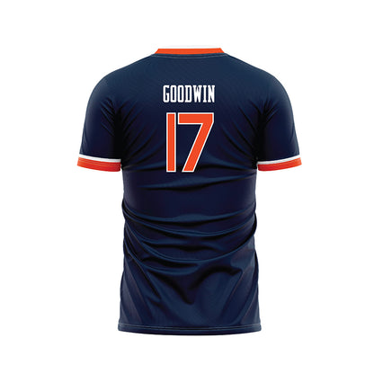 Auburn - NCAA Women's Soccer : Allison Goodwin - Navy Soccer Jersey-1