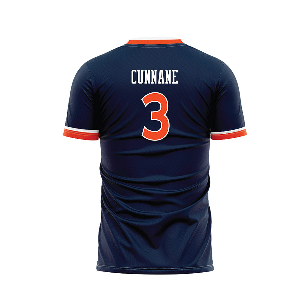 Auburn - NCAA Women's Soccer : Teigan Cunnane - Navy Soccer Jersey-1
