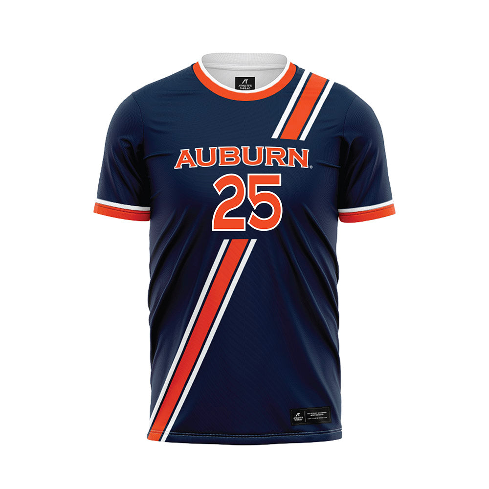 Auburn - NCAA Women's Soccer : Fizz Hutton - Navy Soccer Jersey-0