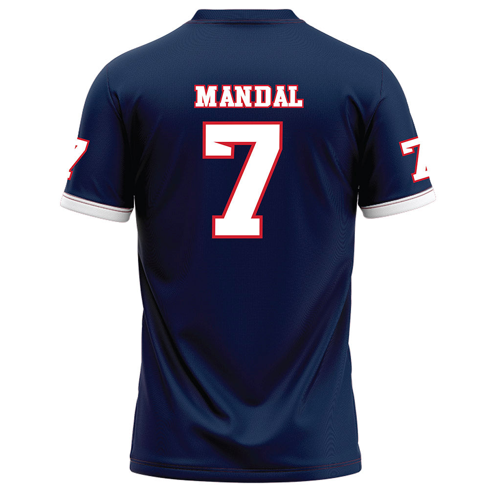 Fresno State - NCAA Football : Jayden Mandal - Blue Football Jersey-1
