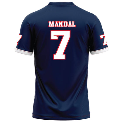 Fresno State - NCAA Football : Jayden Mandal - Blue Football Jersey-1