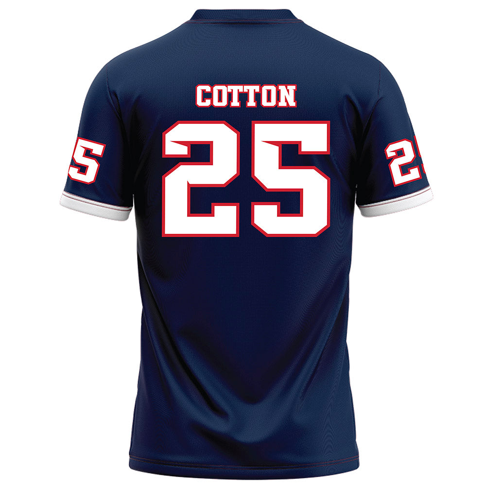 Fresno State - NCAA Football : Keynan Cotton - Blue Football Jersey-1