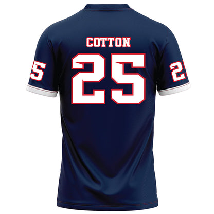 Fresno State - NCAA Football : Keynan Cotton - Blue Football Jersey-1
