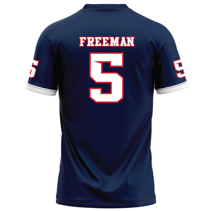 Fresno State - NCAA Football : Josiah Freeman - Blue Football Jersey-1