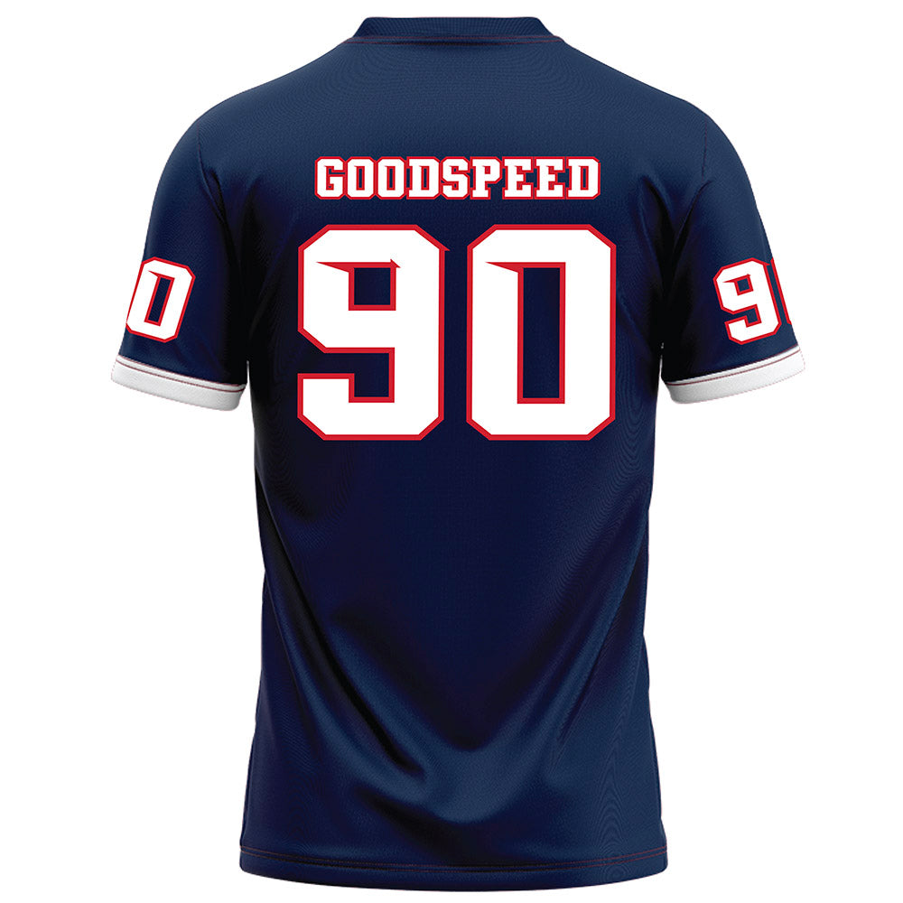 Fresno State - NCAA Football : Logan Goodspeed - Blue Football Jersey-1