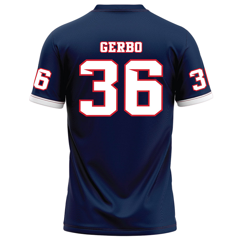 Fresno State - NCAA Football : Zane Gerbo - Blue Football Jersey-1
