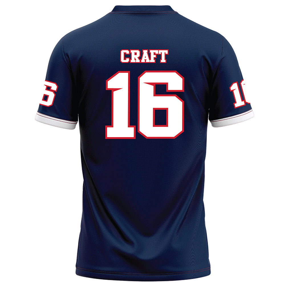 Fresno State - NCAA Football : Jonathan Craft - Blue Football Jersey-1