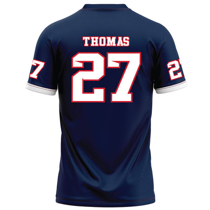 Fresno State - NCAA Football : Tariq Thomas - Blue Football Jersey-1