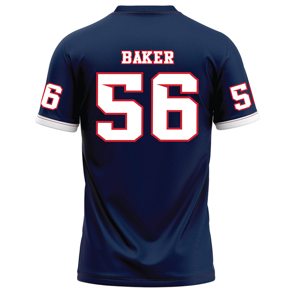Fresno State - NCAA Football : Ben Baker - Blue Football Jersey-1