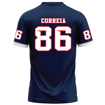 Fresno State - NCAA Football : Gavin Correia - Blue Football Jersey-1