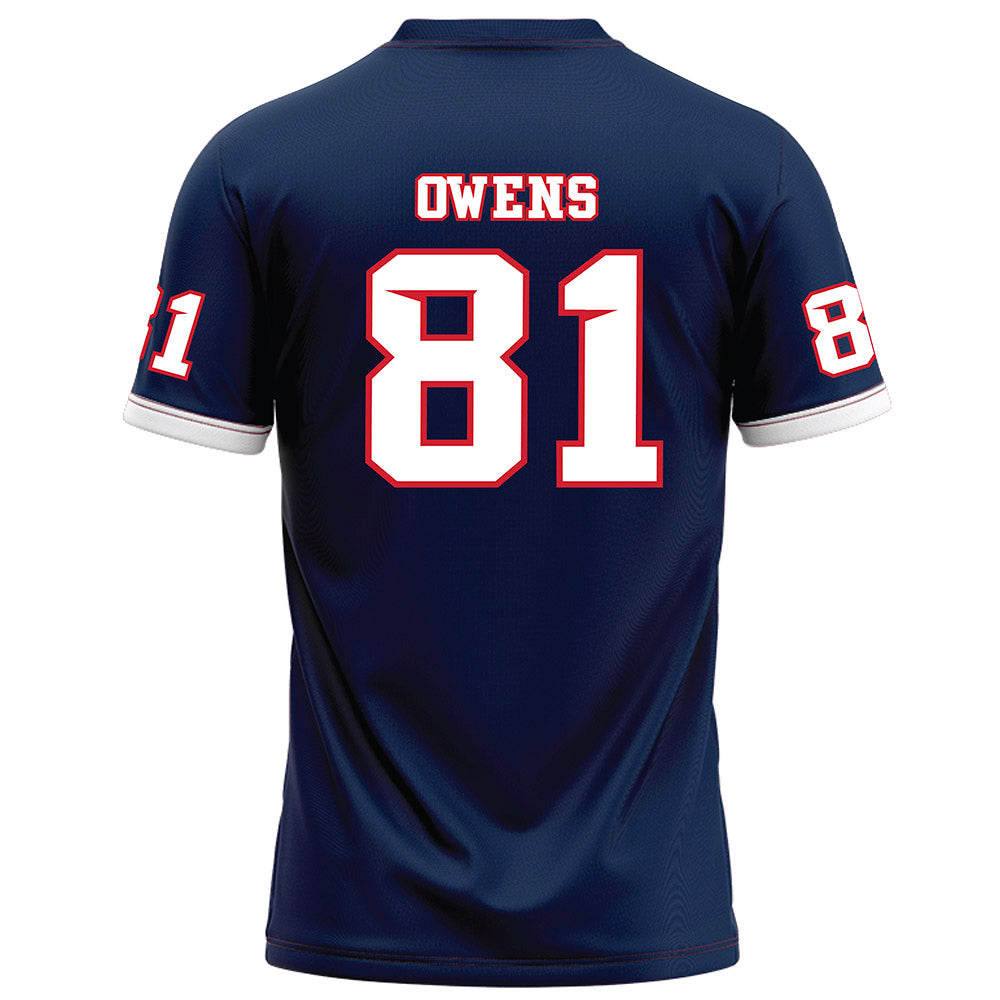 Fresno State - NCAA Football : Xavier Owens - Blue Football Jersey-1