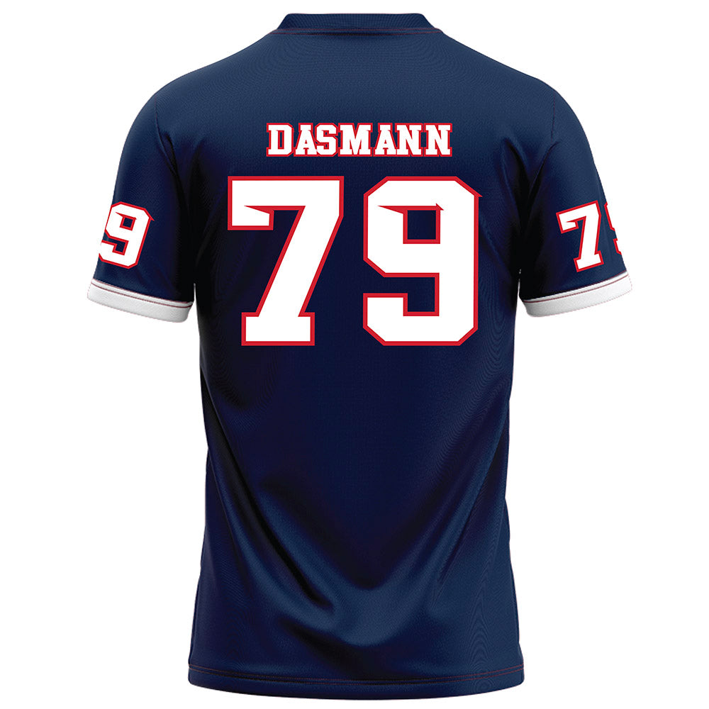 Fresno State - NCAA Football : Ethan Dasmann - Blue Football Jersey-1