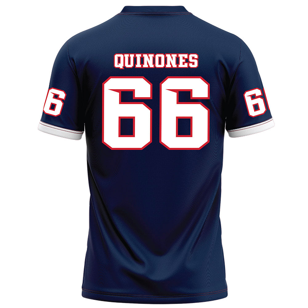Fresno State - NCAA Football : Gino Quinones - Blue Football Jersey-1
