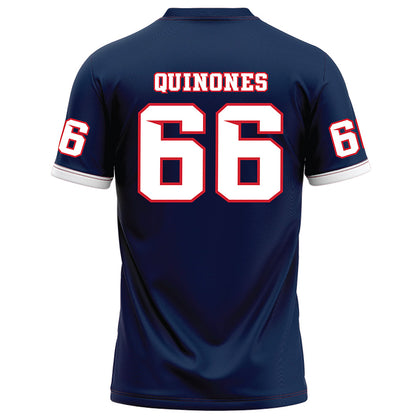 Fresno State - NCAA Football : Gino Quinones - Blue Football Jersey-1