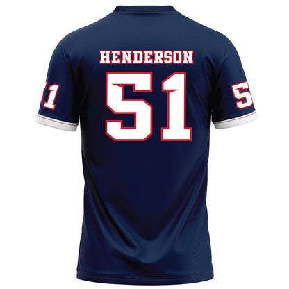 Fresno State - NCAA Football : Braylan Henderson - Blue Football Jersey-1
